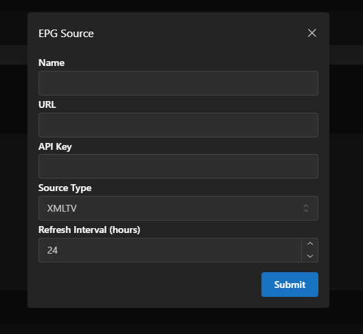 Adding EPG