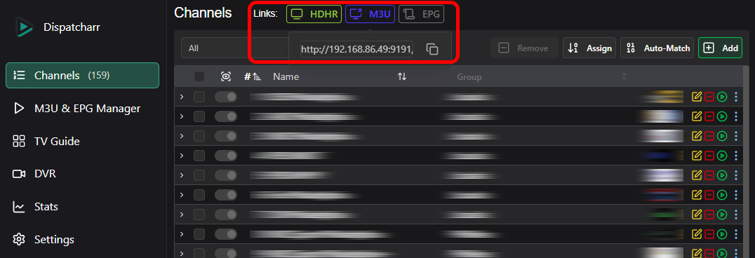 Find M3U URL