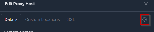Add Proxy Host